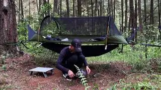 SOLO CAMPING HUJAN DERAS MENIKMATI JAGUNG REBUS ASMR