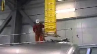 Outloading super absorbent product into tanker trucks