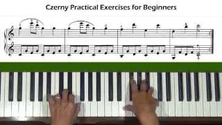 Czerny Practical Exercises for Beginners Op. 599, No. 28 Piano Tutorial