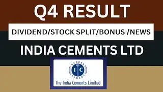 India cement Q4 Results 2024 | India cement Results Today | India cement Share Latest News