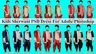 Kids Sherwani PSD Dress For Adobe Photoshop