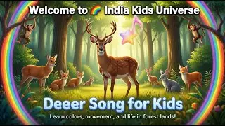 Deer Song for Kids | Gentle Deer in the Forest | Animal Learning Song