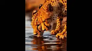 Cheetah to Lion: A Succession of Thirsty Kings at the Waterhole