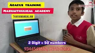 2digit 50numbers Mind Calculations, Mazhaithuligal Academy, Tharamangalam.