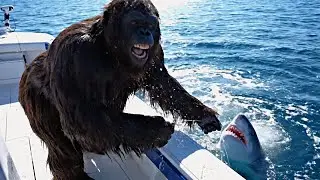 Bigfoot goes SHARK fishing!