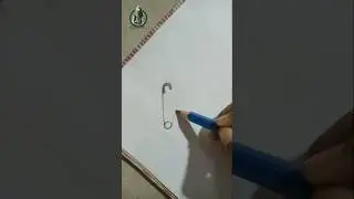 Drawing a safety pin 🧷..#drawing #safetypin #shorts