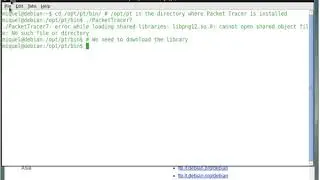 Error loading shared library libpng12 so when running Packet Tracer