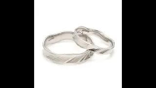 New Japanese Platinum Unisex Couple Rings JL PT 1154 - Jewelove