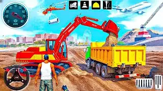 City Excavator Loading Simulator 3D - JCB Highway Construction Drive Android Gameplay 