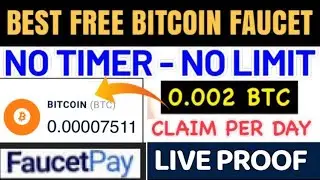 Best free bitcoin faucet + 0.002 btc free [ live proof [ btc faucet auto claim