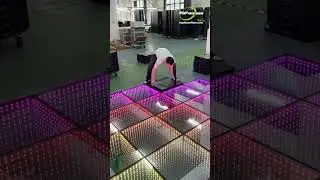 Instant shine! Set up your 3D LED dance floor in a flash! ⚡ #LEDDanceFloor #Shorts #led