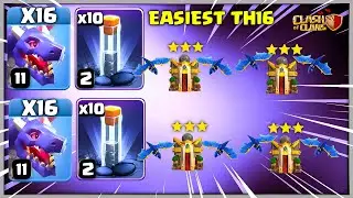 Most Powerful | Th16 All Dragons Totem Spell Attack Strategy - Clash of Clans