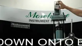 Morehouse Universal Calibrating Machine Setting Up a Load Cell Standard for Force Calibration