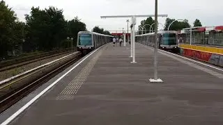 RET Metro 3*Type S & 2x 3*Type B op Capelsebrug ri. Schiedam Centrum, De Akkers & De Terp
