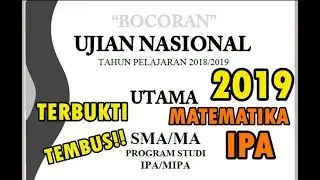 99% TEMBUS, Bocoran Soal UN Matematika SMA - IPA 2019 #part2