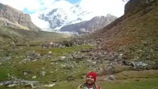 PINDARI GLACIER(AMIT in front of pilot baba's cave)