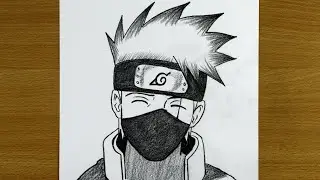 Easy Anime Drawing | How to draw Kakashi Hatake step by step | pencil drawing for beginners 
