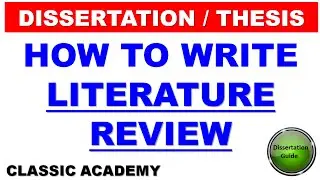 How to write Literature Review of Thesis | Dissertation Thesis Writing | How to do Research?