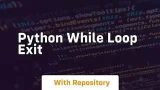 python while loop exit