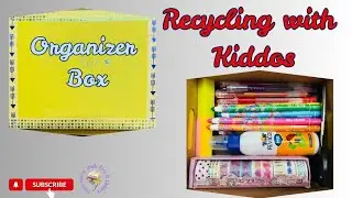 DIY Organizer from Ice Cream Box | Kids Recycling Craft | DIY Crafting Idea