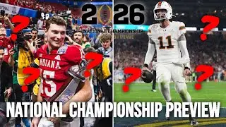 College Football National Championship Prediction & Preview | INDIANA VS. MIAMI
