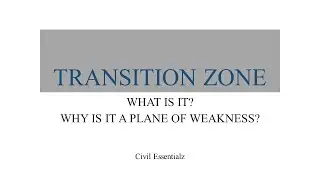 Transition Zone in concrete