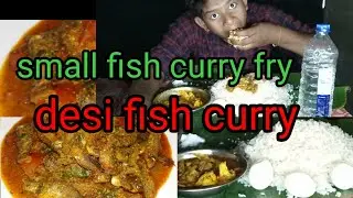 small fish fry | desi fish eating challenge #fast egg eating |