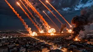 1 минуту назад! Иранские города были полностью разрушены израильскими и американскими ракетами.
