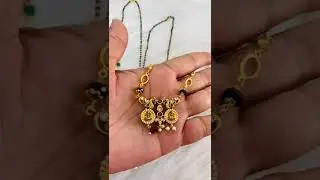 single line nallapoosalu chains with beautiful pendant .... New collection with 6 months guarantee