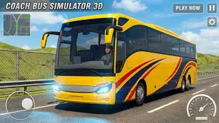 Coach Bus Driving Simulator 3D Android Gameplay | Real City Bus Drive 2026