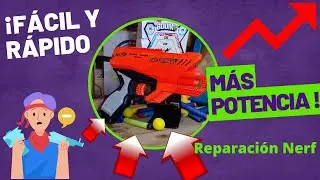 Como Aumentar la Potencia de una NERF Quadrant Reparación NERF #nerf #tutorial #mod