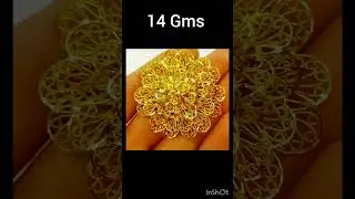 Trendy Gold Flower Rings with Weight