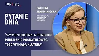 Hennig-Kloska: Hołownia powinien pogratulować. Zasady kultury | PYTANIE DNIA