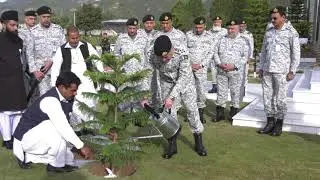 CNS inaugurated Pak Navy Spring Tree Plantation Campaign-2020 by planting a tree at NHQ, Islamabad.