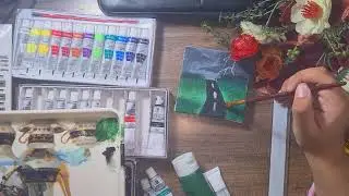 Easy night thunder sky acrylic painting  #art #painting #paintingtutorial #art #acrylicpainting
