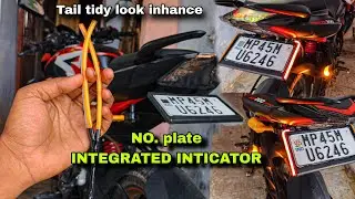 INTEGRATED INTICATOR ON NS125 || Inticator modification on ns200 || Tail Tidy INTICATOR ON ns125/200