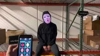 Face Transforming LED Mask - App Controlled - Rechargeable