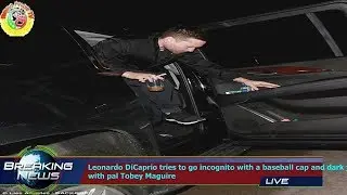 Leonardo DiCaprio tries to go incognito with a baseball cap and dark jacket as he steps out wit