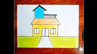 How to Draw a Simple House | Easy Step-by-Step House Drawing Tutorial for Beginners