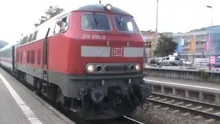 218 499-2 startet den Motor im Immenstadt