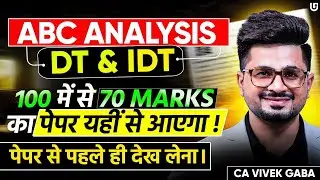🔴ABC & Most Expected TOPICS - TAXATION🔴 CA Inter Sep 25 & Jan 26 | VG Sir #icai #caexams #education