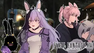 ♡Two bunnies exploring Eorzea and doodling with @haru_ueue ♡ [FFXIV] collab
