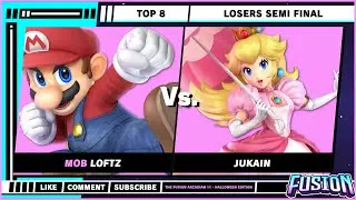 Fusion Arcadian 11 - Топ 8 - Проигравшие полуфиналы - Лофтц (Марио) против Джукаина (Персика) - SSBU