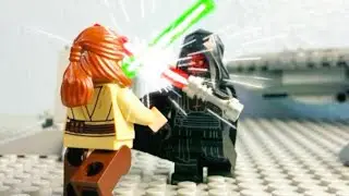 Lego Qui Gon vs Darth Maul (Stop-Motion)
