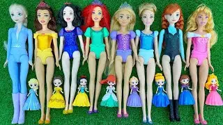 Elsa Doll Dress Transformation ~ DIY Miniature Ideas for Barbie~ Wig, Dress, Faceup, and More! Dolls