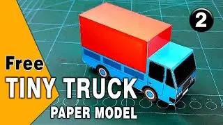 How to make truck with cardboard | Paper model Truck Tutorial | Beginners-friendly paper model