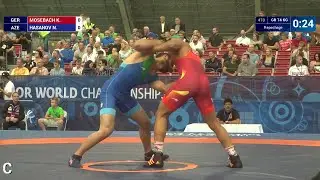 Repechage GR - 74 kg: N. HASANOV (AZE) df. K. MOSEBACH (GER) by VPO1, 13-9