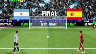 MESSI VS LAMINE | ARGENTINA VS SPAIN PENALTY SHOOTOUT | ARG VS ESP HIGHLIGHTS