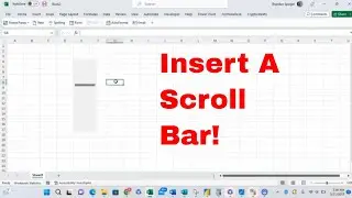How to Insert a Scroll Bar in Microsoft Excel, and Link it to a Cell! #msexcel #howto #tutorial