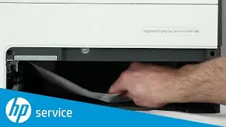 Clear a Paper Jam in Tray 2 | HP PageWide Enterprise Color 556 Printer | HP